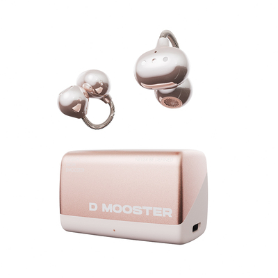 【无感佩戴·狂甩不掉】象鼻子大怪兽魔豆AI翻译夹耳蓝牙耳机D95