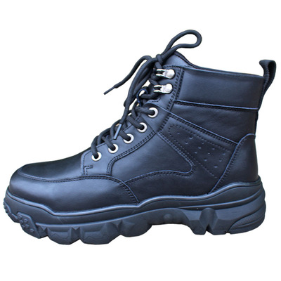 皮毛一体户外纯羊毛防寒保暖靴男