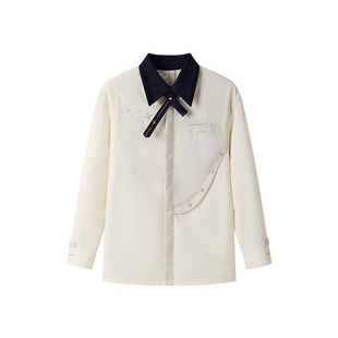 【原神官方】阿贝多主题印象系列休闲衬衫 米白色 藏青色 Genshin