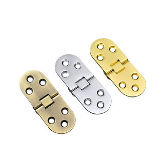 桌类合页折叠桌配件圆桌铰链餐桌合翻板合页暗藏隐形铰台铰锌合金