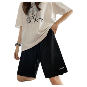 安踏运动短裤女夏季新款速干初中生中考体育跑步专用休闲五分裤女
