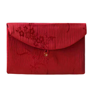 中国风新年大红包万元利是封织锦布艺梅兰竹菊生日压岁钱婚礼福袋