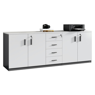 办公室矮柜储物柜办公柜资料抽屉柜带锁收纳柜文件小柜子打印机柜