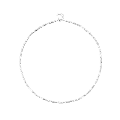 925纯银碎银几两项链毛衣链长款