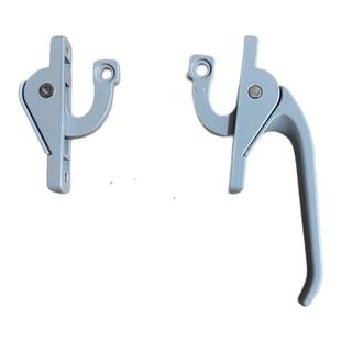 实心外开窗联动执手铝合金塑钢门窗拉手勾锁上下传动把手老式配件