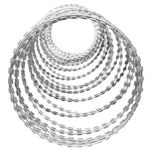 刀片刺绳不锈钢滚笼刀片防护网刺网带刺铁丝防盗防爬刺围墙防爬网