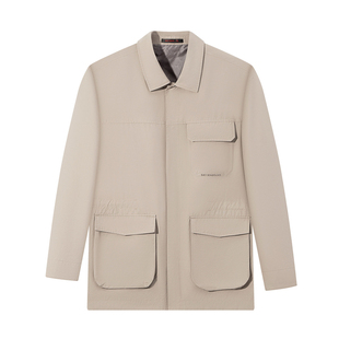 【老钱风猎户夹克】柒牌男士工装茄克衫2026年春款休闲户外男外套