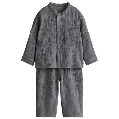 HM2026夏季新款童装男婴2件式棉细布套装1270142
