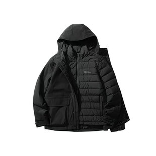 狼爪秋冬男子户外三合一冲锋衣 鹅绒内胆防风保暖夹克外套5121332