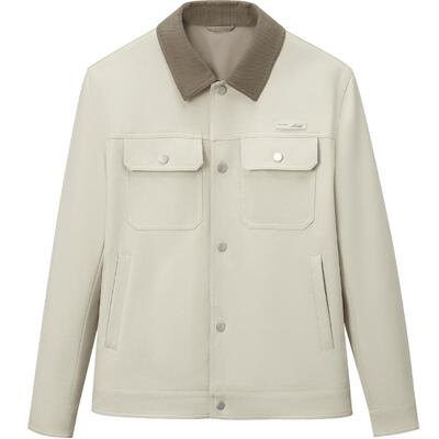 海澜之家梭织翻领休闲风耐磨夹克