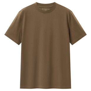 佐丹奴短袖t恤男夏季基础款纯棉体恤纯色小高圆领上衣男13024311