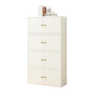 实木矮柜书柜格子柜带门沙发边柜置物柜儿童玩具收纳柜落地储物柜