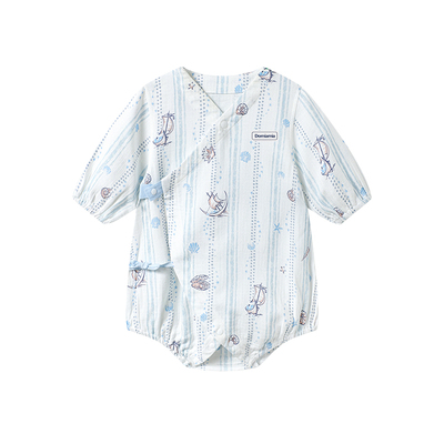 Domiamia宝宝包屁衣春夏透气纱布婴儿衣服婴幼儿连体衣宝宝哈衣