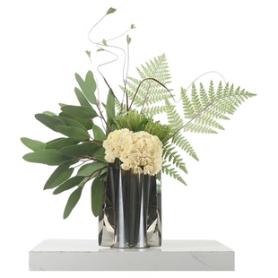 现代轻奢仿真花摆件酒店客厅餐桌假花摆设高端高级感绿植软装饰品