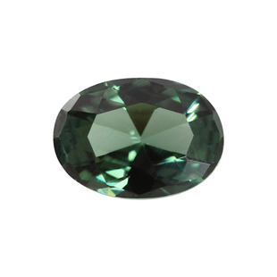 蛋形152#绿尖晶石合成宝石裸石 椭圆形深绿色裸钻人造戒指主石diy