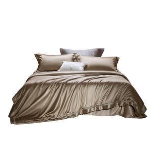 罗莱家纺140S双股匹马棉四件套全纯棉床单被套长绒棉贡缎高端床品