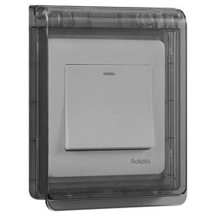 86型开关超薄自粘贴式防水罩浴霸开关家用防水盒浴室插座防溅盒子