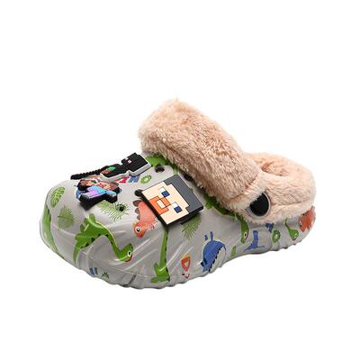 秋冬季儿童棉拖鞋保暖防滑加绒
