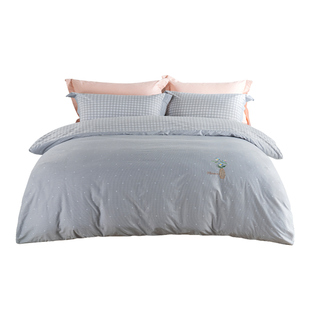 远梦家纺精致生活四件套纯棉2024新款小清新床单被套床品商超同款