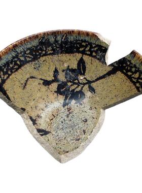 陶瓷瓷片真品残件壶杯垫修复标本