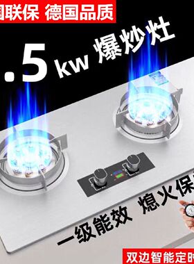 大火力正品燃气灶双灶家用台式猛火灶猛火新款台式定时煤气灶嵌入