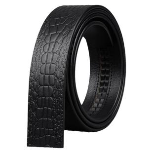 皮带男真皮不带头自动扣头层纯牛皮男士无头裤腰带条男式不要扣头