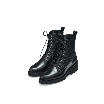 帕翠亚坡跟超轻舒适系带矮靴