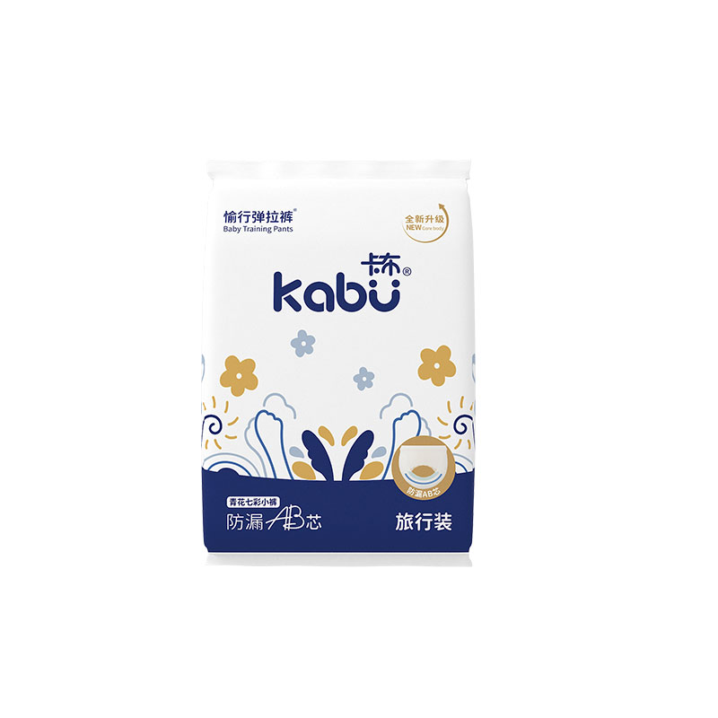 kabu青花锦柔软透气防漏拉拉裤