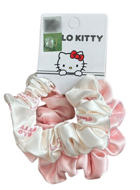 凯蒂猫小肠圈女缎面布艺扎发头绳
