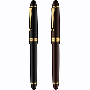 纵向书写 日本PILOT百乐钢笔14K金尖Custom743大型15号练字签字笔