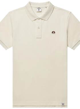 哈吉斯纯色休闲简约POLO衫男潮