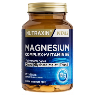 Nutraxin镁补充剂儿童抽动症女士维生素B6柠檬酸镁复合甘氨酸镁片