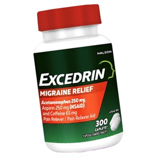 美国进口 Excedrin埃克塞德林偏头痛缓痛片加强型300粒