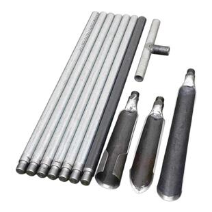 洛阳铲子头取土神器挖土打洞井穿管铁铲锹考古勘探取样电线杆工具