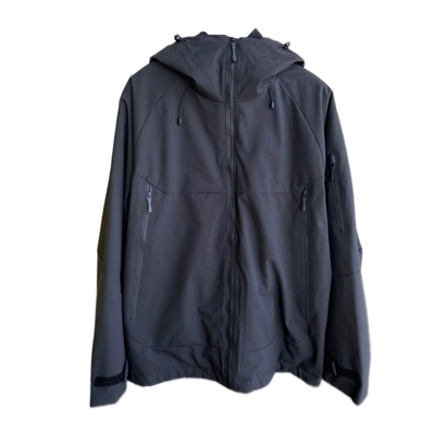 AMR UU◆酷帅时髦 高品质三合一加绒宽松黑色冲锋衣外套女秋冬新