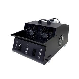 烟雾泡泡机舞台专用烟泡机婚礼酒吧双轮LED变色网红景点氛围设备