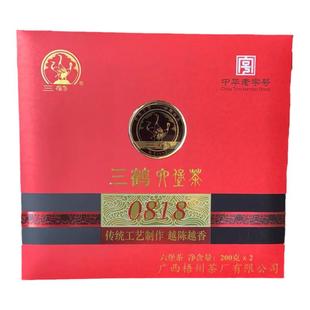 三鹤0818特级六堡茶2014年陈广西梧州茶厂黑茶特产散茶叶礼盒陈香