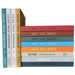 简约彩色装饰真书 样板房摆场可翻页仿真书 样板间摆件道具书饰品