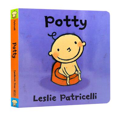 现货Potty上厕所小毛孩系列英文原版绘本名家Leslie Patricelli启蒙正版纸板书 培养宝宝上厕所 少儿好性格培养撕不烂脏小孩一根毛