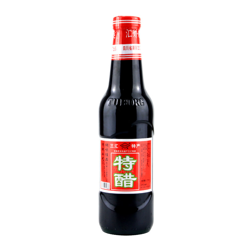 三汇特醋275毫升知名品牌渠县特产非特质文化遗产三汇醋纯粮酿造
