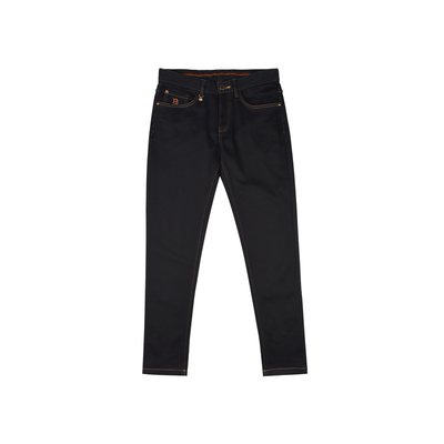 雷迪波尔刺绣字母牛仔裤修身