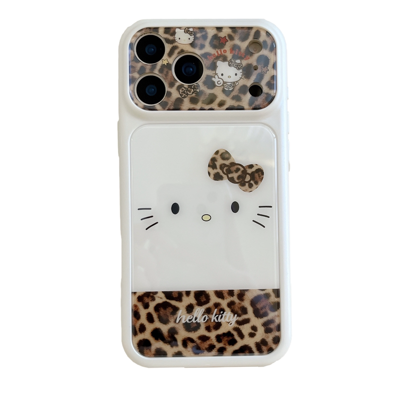 凯蒂猫豹纹iPhone17ProMax手机壳