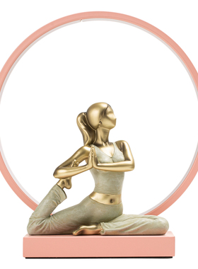 瑜伽人物家居瑜伽馆开业礼品