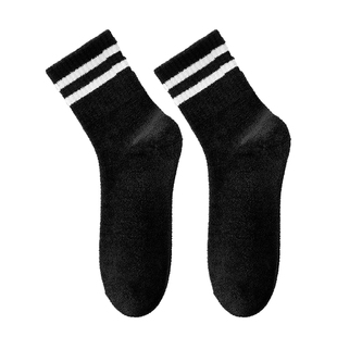 晚上睡觉穿的袜子男大码宽松加肥加大珊瑚绒睡眠袜保暖家居地板袜