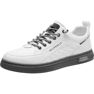 海澜之家免系带男鞋秋冬季加绒棉鞋子一脚蹬休闲板鞋男士小白潮鞋