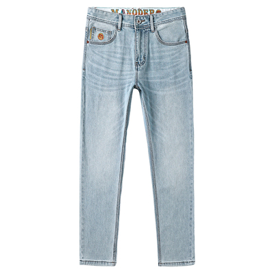 亚狮龙天丝商务牛仔裤男夏季薄款