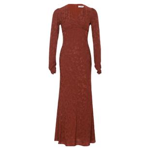 从那以后红色旗袍裙新中式连衣裙高级感新娘礼服长袖订婚敬酒服女