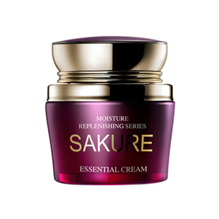 樱花源化妆品精纯补水精华霜50g保湿霜补水保湿滋润平复细纹正品