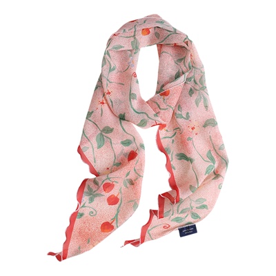 100%乔其纱丝巾长条轻薄飘逸女款