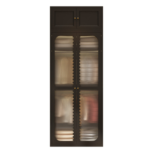 钢制衣柜卧室小户型收纳柜黑色复古风组合衣橱无甲醛铁皮柜储物柜